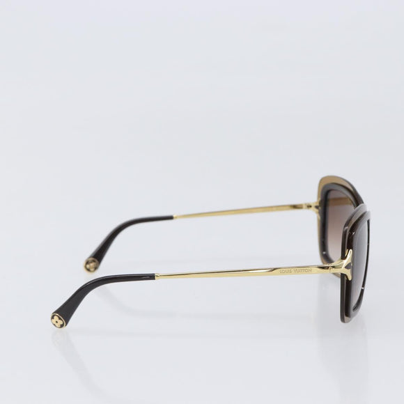 LOUIS VUITTON Sunglasses plastic Brown Z0323W LV Auth BA15683