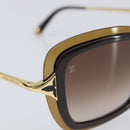 LOUIS VUITTON Sunglasses plastic Brown Z0323W LV Auth BA15683-7