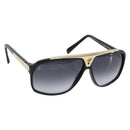LOUIS VUITTON Sunglasses plastic Black Z0350W LV Auth BA15686M-1