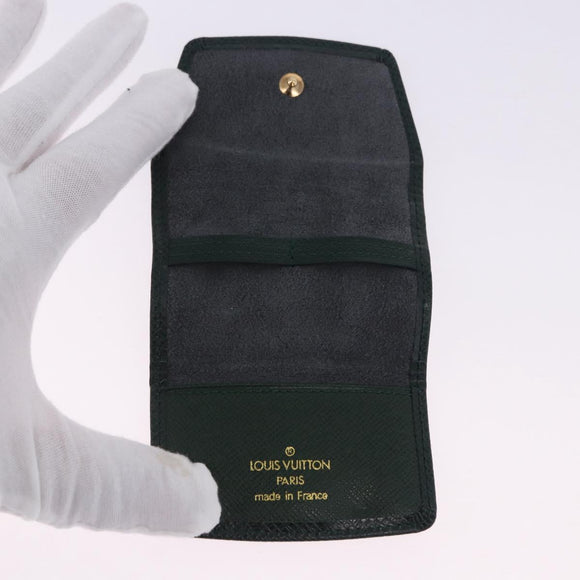 LOUIS VUITTON Taiga Buton de Manchette Cuffs Epicea LV Auth BA15690