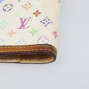 LOUIS VUITTON Monogram Multicolor Agenda PM White R21074 LV Auth BA15692-15