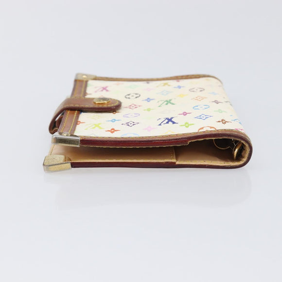 LOUIS VUITTON Monogram Multicolor Agenda PM White R21074 LV Auth BA15692