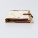 LOUIS VUITTON Monogram Multicolor Agenda PM White R21074 LV Auth BA15692-6