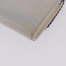 Stella MacCartney Falabella Trifold Wallet Suede Silver 540021 Auth BA15693V-16