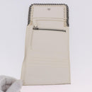 Stella MacCartney Falabella Trifold Wallet Suede Silver 540021 Auth BA15693V-8
