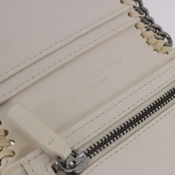 Stella MacCartney Falabella Trifold Wallet Suede Silver 540021 Auth BA15693V