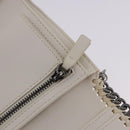 Stella MacCartney Falabella Trifold Wallet Suede Silver 540021 Auth BA15693V-23