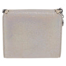 Stella MacCartney Falabella Trifold Wallet Suede Silver 540021 Auth BA15693V-2