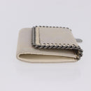 Stella MacCartney Falabella Trifold Wallet Suede Silver 540021 Auth BA15693V-3