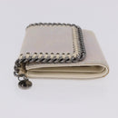 Stella MacCartney Falabella Trifold Wallet Suede Silver 540021 Auth BA15693V-4