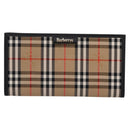 Burberrys Nova Check Planner Canvas Beige Auth BA15694-2