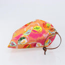 LOEWE Purse Hand Bag Canvas Paula's Ibiza collaboration Pink Auth BA15695A-3