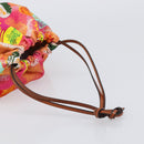 LOEWE Purse Hand Bag Canvas Paula's Ibiza collaboration Pink Auth BA15695A-7