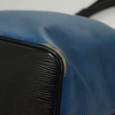 LOUIS VUITTON Epi Petit Noe Shoulder Bag Bicolor Black Blue M44152 Auth BA1570-17
