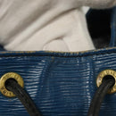 LOUIS VUITTON Epi Petit Noe Shoulder Bag Bicolor Black Blue M44152 Auth BA1570-9