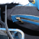 LOUIS VUITTON Epi Petit Noe Shoulder Bag Bicolor Black Blue M44152 Auth BA1570-22