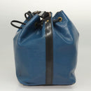 LOUIS VUITTON Epi Petit Noe Shoulder Bag Bicolor Black Blue M44152 Auth BA1570-3
