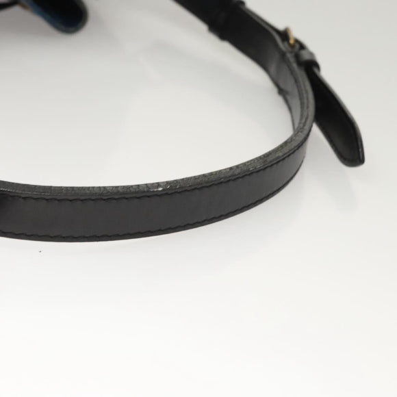 LOUIS VUITTON Epi Petit Noe Shoulder Bag Bicolor Black Blue M44152 Auth BA1570