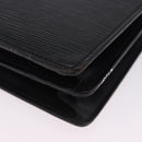 LOUIS VUITTON Epi Serviette Conseiller Business Bag Black M54422 LV Auth BA15701-15