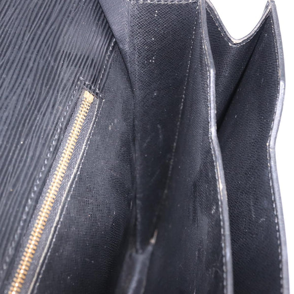 LOUIS VUITTON Epi Serviette Conseiller Business Bag Black M54422 LV Auth BA15701