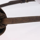 LOUIS VUITTON Monogram Mini Lin Saumur 30 Bag Brown Fuzan M95227 LV Auth BA15702-8