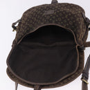 LOUIS VUITTON Monogram Mini Lin Saumur 30 Bag Brown Fuzan M95227 LV Auth BA15702-25