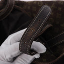 LOUIS VUITTON Monogram Mini Lin Saumur 30 Bag Brown Fuzan M95227 LV Auth BA15702-10