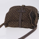 LOUIS VUITTON Monogram Mini Lin Saumur 30 Bag Brown Fuzan M95227 LV Auth BA15702-14