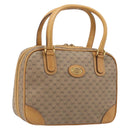 GUCCI Micro GG Supreme Hand Bag PVC Beige Gold 000 39 0030 Auth BA15706-1