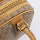 GUCCI Micro GG Supreme Hand Bag PVC Beige Gold 000 39 0030 Auth BA15706-10