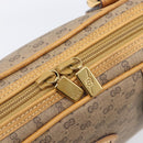 GUCCI Micro GG Supreme Hand Bag PVC Beige Gold 000 39 0030 Auth BA15706-20