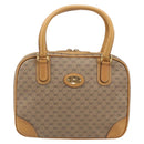 GUCCI Micro GG Supreme Hand Bag PVC Beige Gold 000 39 0030 Auth BA15706-13