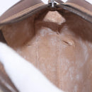 GUCCI GG Supreme Web Sherry Line Bag PVC Beige Gold 156 02 066 Auth BA15707-19