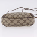 GUCCI GG Supreme Web Sherry Line Bag PVC Beige Gold 156 02 066 Auth BA15707-5