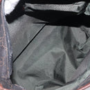 GUCCI GG Canvas Hand Bag Dark Brown Silver 28893 Auth BA15708-18