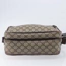GUCCI GG Supreme Shoulder Bag PVC Beige Silver 114531 Auth BA15711-12