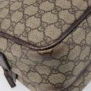 GUCCI GG Supreme Shoulder Bag PVC Beige Silver 114531 Auth BA15711-16