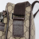 GUCCI GG Supreme Shoulder Bag PVC Beige Silver 114531 Auth BA15711-17