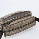 GUCCI GG Supreme Shoulder Bag PVC Beige Silver 114531 Auth BA15711-6