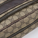 GUCCI GG Supreme Shoulder Bag PVC Beige Silver 114531 Auth BA15711-7