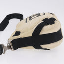 CHANEL Chanel Sports Shoulder Bag Canvas Beige Silver CC Auth BA15714-5