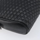 BALLY Chain Shoulder Bag Leather Black Gold Auth BA15717-15
