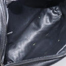 BALLY Chain Shoulder Bag Leather Black Gold Auth BA15717-19
