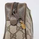 GUCCI GG Supreme Web Sherry Line Clutch Bag PVC Beige 75 01 012 Auth BA15718-12