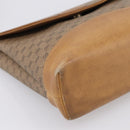 GUCCI Micro GG Supreme Shoulder Bag PVC Beige Gold Auth BA15719-14