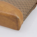 GUCCI Micro GG Supreme Shoulder Bag PVC Beige Gold Auth BA15719-15