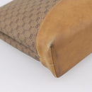 GUCCI Micro GG Supreme Shoulder Bag PVC Beige Gold Auth BA15719-16