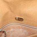 GUCCI Micro GG Supreme Shoulder Bag PVC Beige Gold Auth BA15719-10