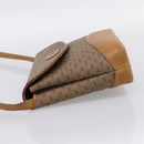 GUCCI Micro GG Supreme Shoulder Bag PVC Beige Gold Auth BA15719-3