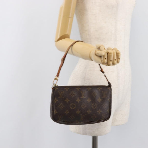LOUIS VUITTON Monogram Pochette Accessoires Pouch M51980 LV Auth BA15721